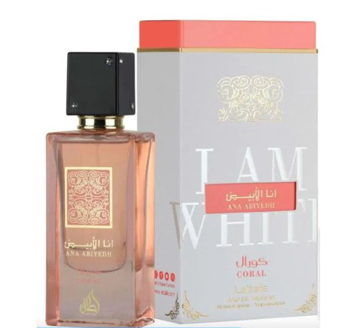 I Am White Coral 60 ml – Parfum Frais & Propre – Brise Marine, Fleurs Blanches, Musc Blanc