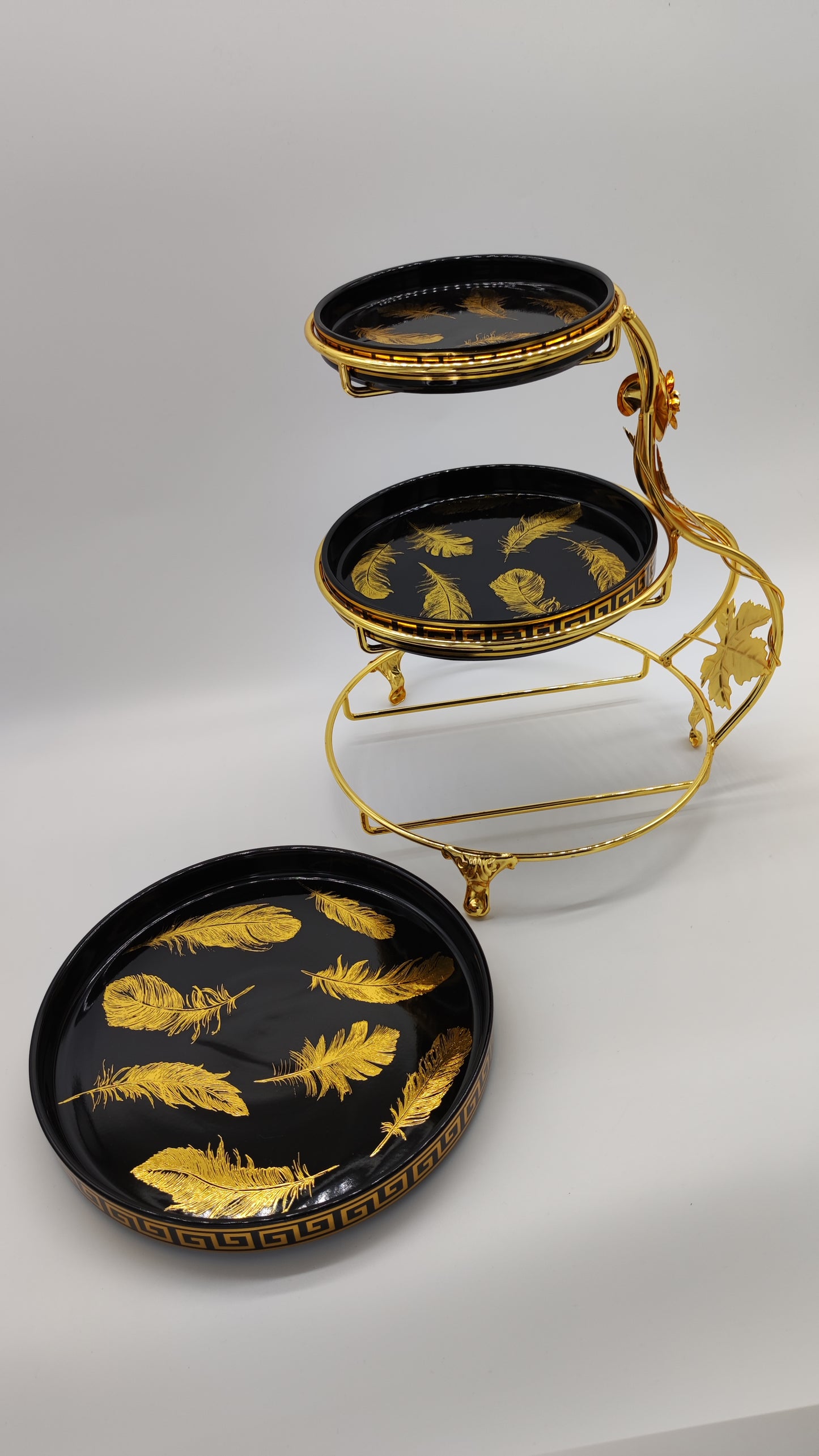 Présentoir a gâteaux stand a 3 étages en céramique - D & C