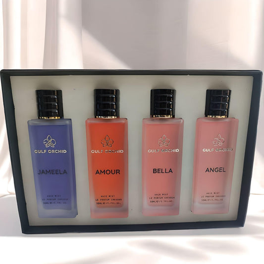 Sublimez Vos Cheveux : Coffret Hair Mist Gulf Orchid – 4 Parfums Envoûtants