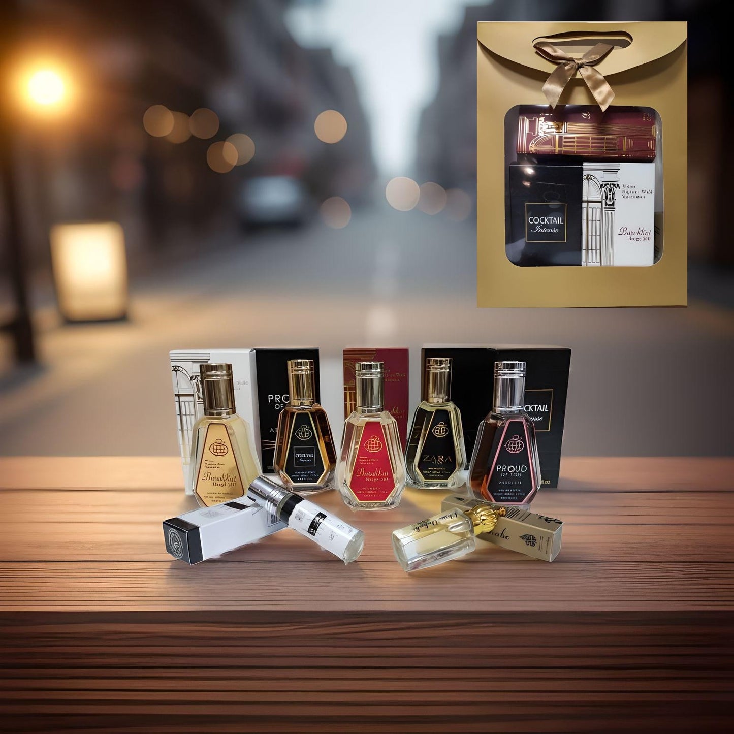 COFFRET HOMME 7 PARFUMS + SAC