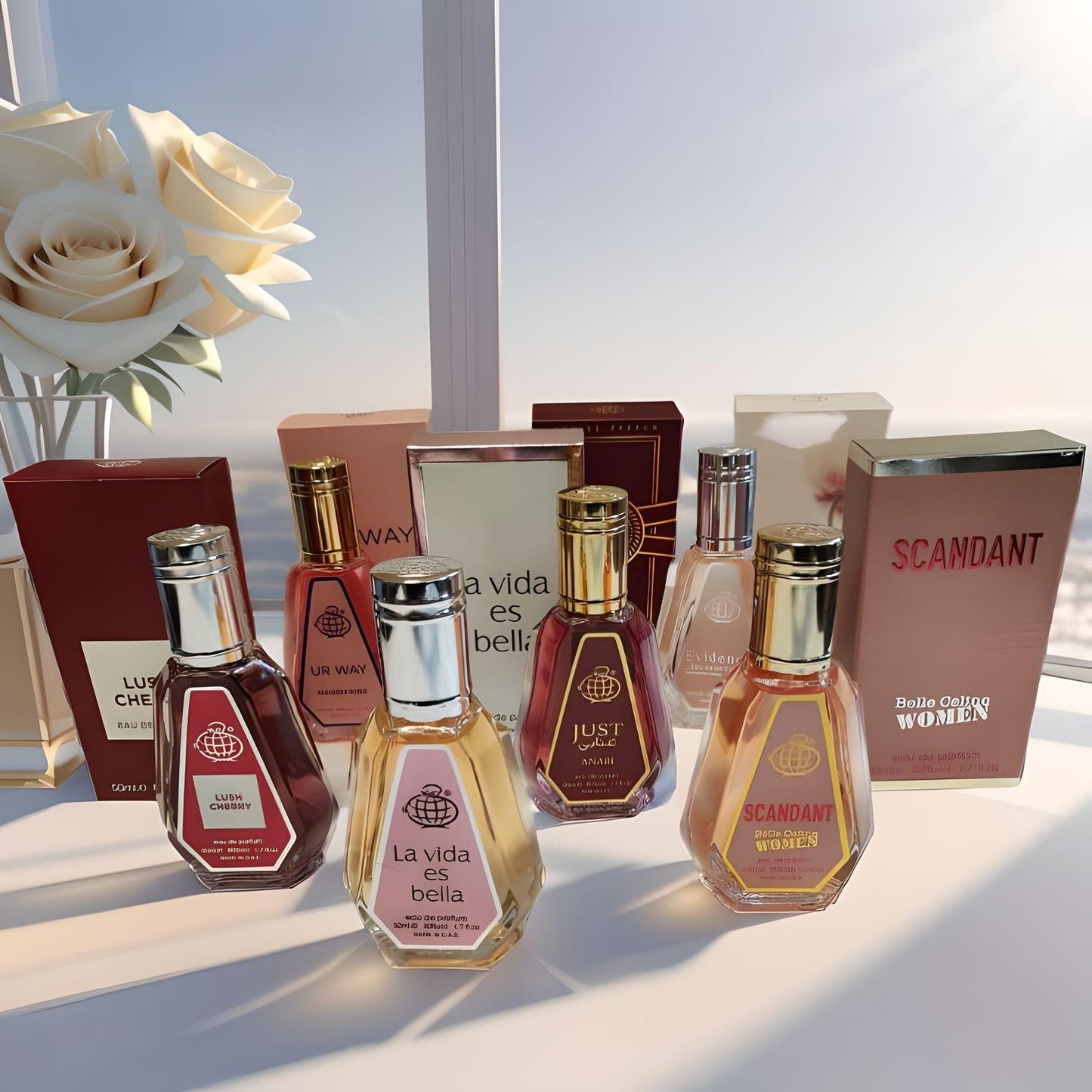 LOTS DE 6 PARFUMS INSPIRATION DE GRANDE MARQUE POUR FEMME