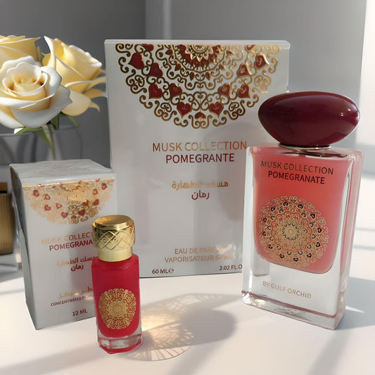 Lot Eau de Parfum Pomegrante 60ml + Musk 12ml Gulf Orchid