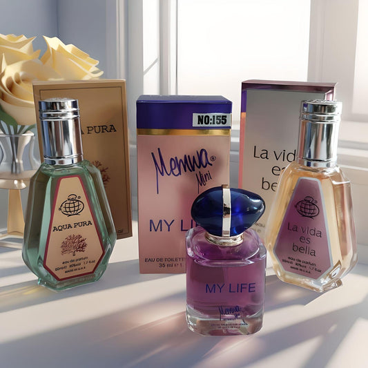 Trio Parfum Femme – Aqua Pura, La Vita Bella & My Life