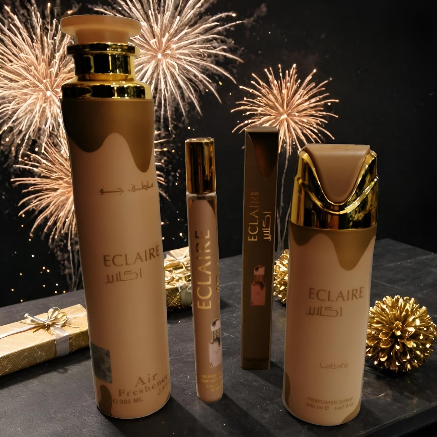 5 Produits Elaire Aksar – Lattafa Edition Prestige Dubai : Ensemble Haut de Gamme