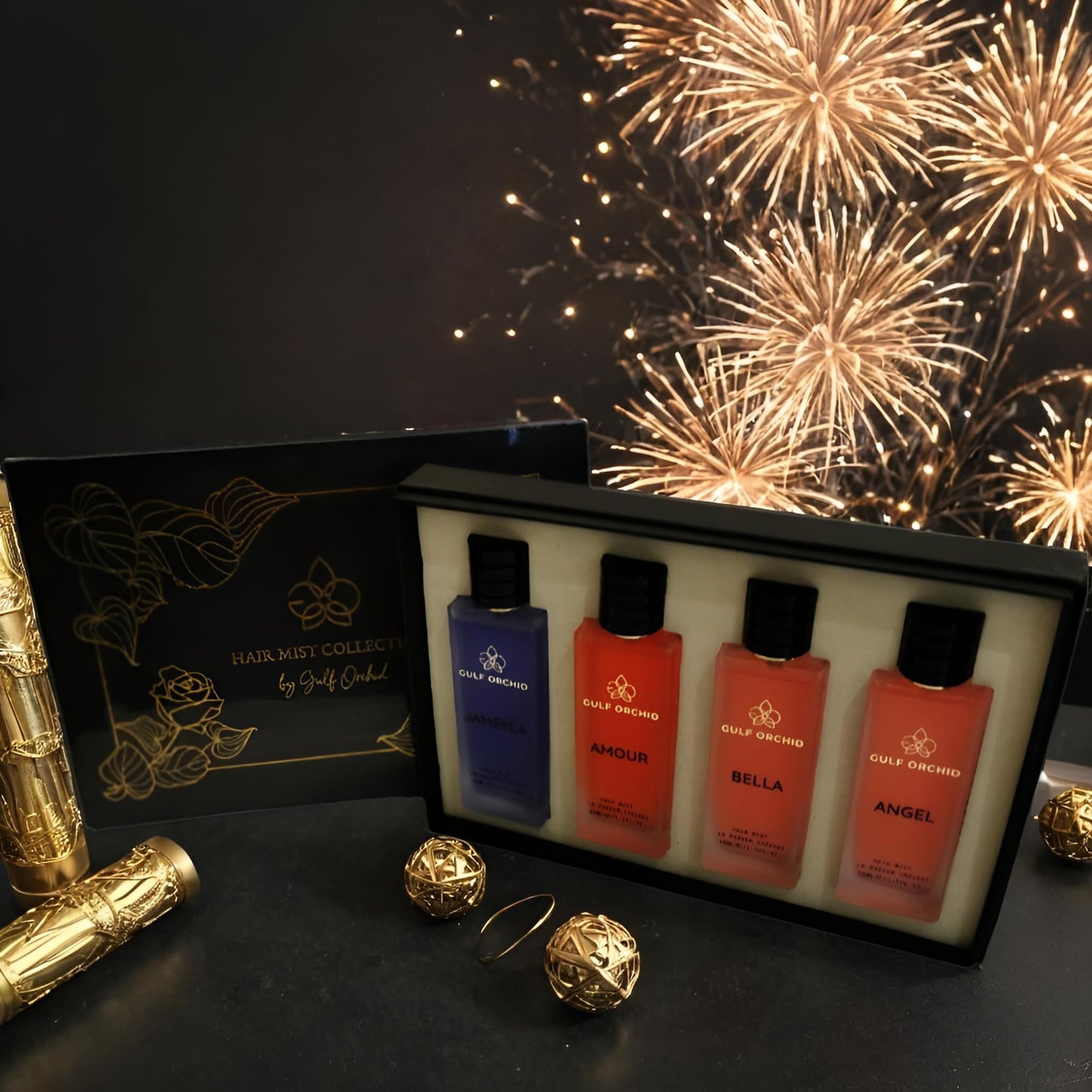 Sublimez Vos Cheveux : Coffret Hair Mist Gulf Orchid – 4 Parfums Envoûtants