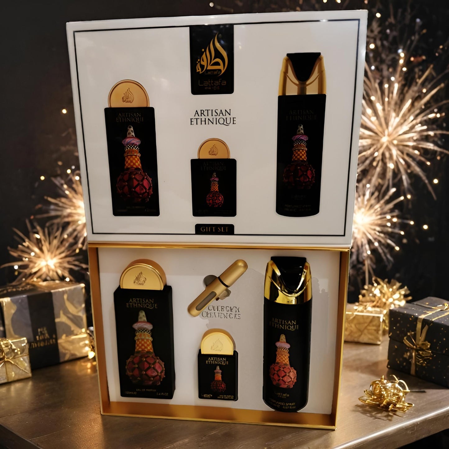 Coffret Cadeau Artisan Ethnique (3 pièces) – Lattafa Pride