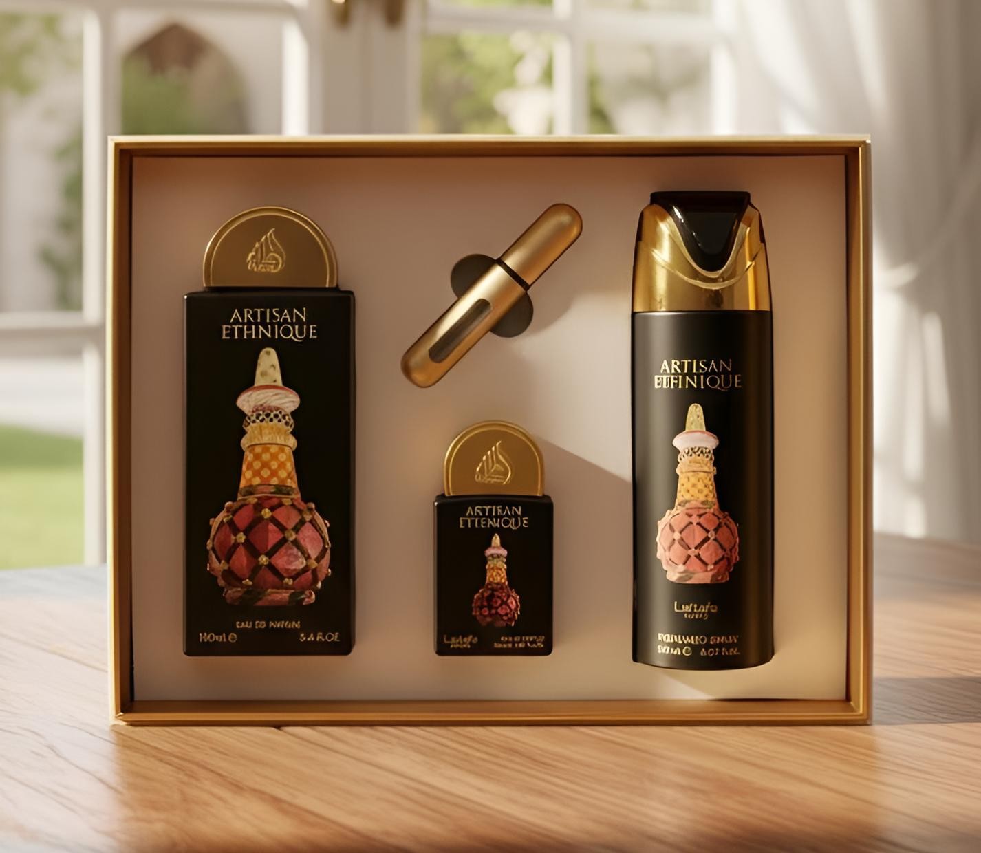 Coffret Cadeau Artisan Ethnique (3 pièces) – Lattafa Pride