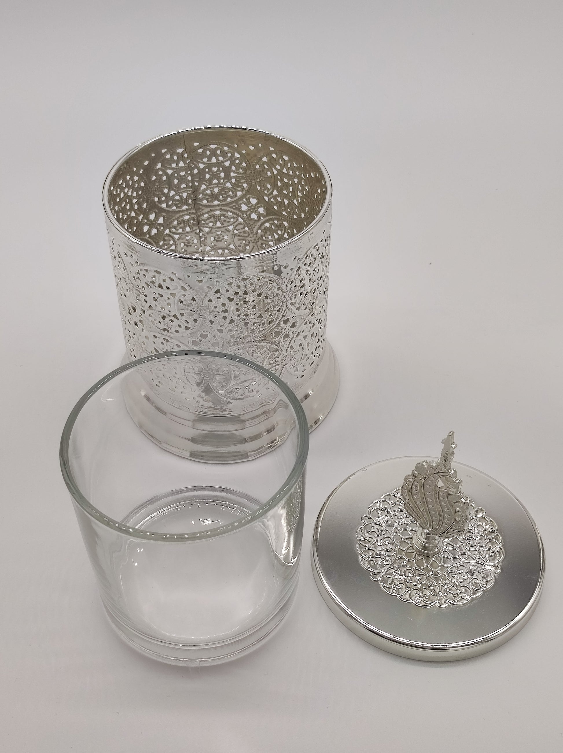 Lot de trois magnifique pots bonbonnière style oriental - D & C