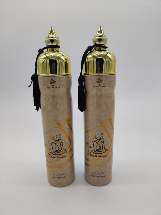 Désodorisant intérieur lot de 2 OUD AL FAKHAMA 2X300ml - D & C