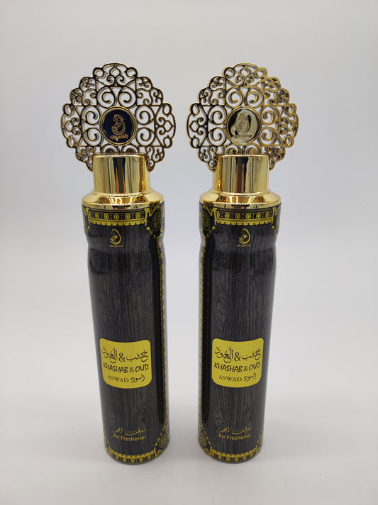 Désodorisant intérieur lot de 2 KHASHAB ET OUD NOIR 2X300ml - D & C